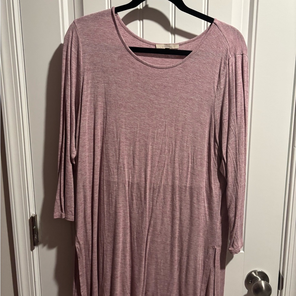 Pink Long Sleeve Dress